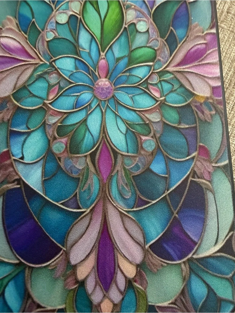 🦋 Beautiful Stained Glass Design iPhone 13 Pro Max Soft Protective Phone Cover